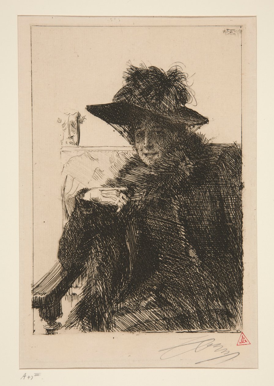 Mme. Armand Dayot av Anders Leonard Zorn