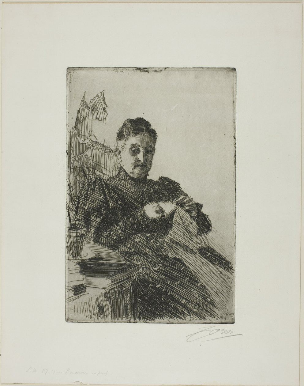 Mme Lamm II av Anders Leonard Zorn