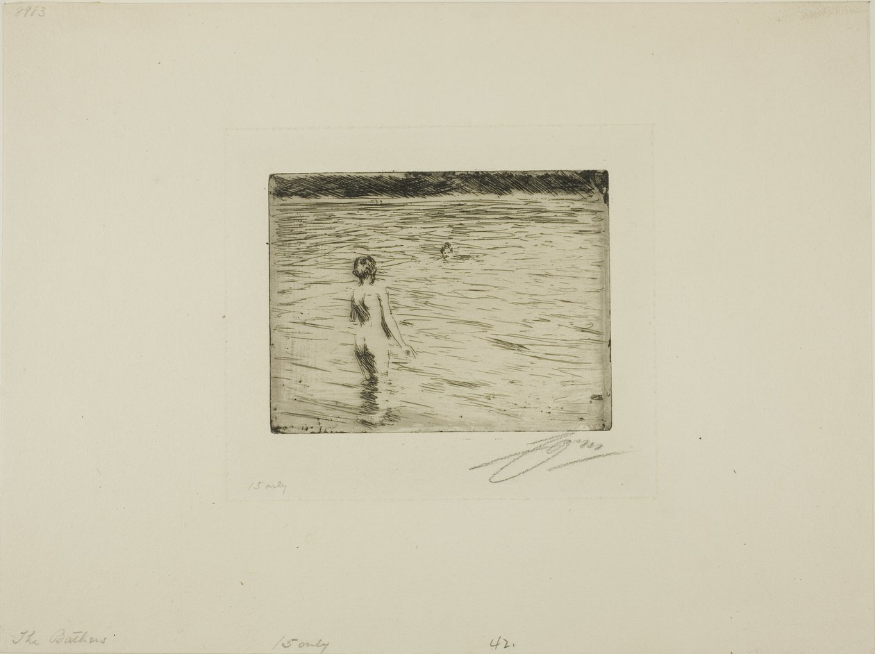 Mamma badar av Anders Leonard Zorn