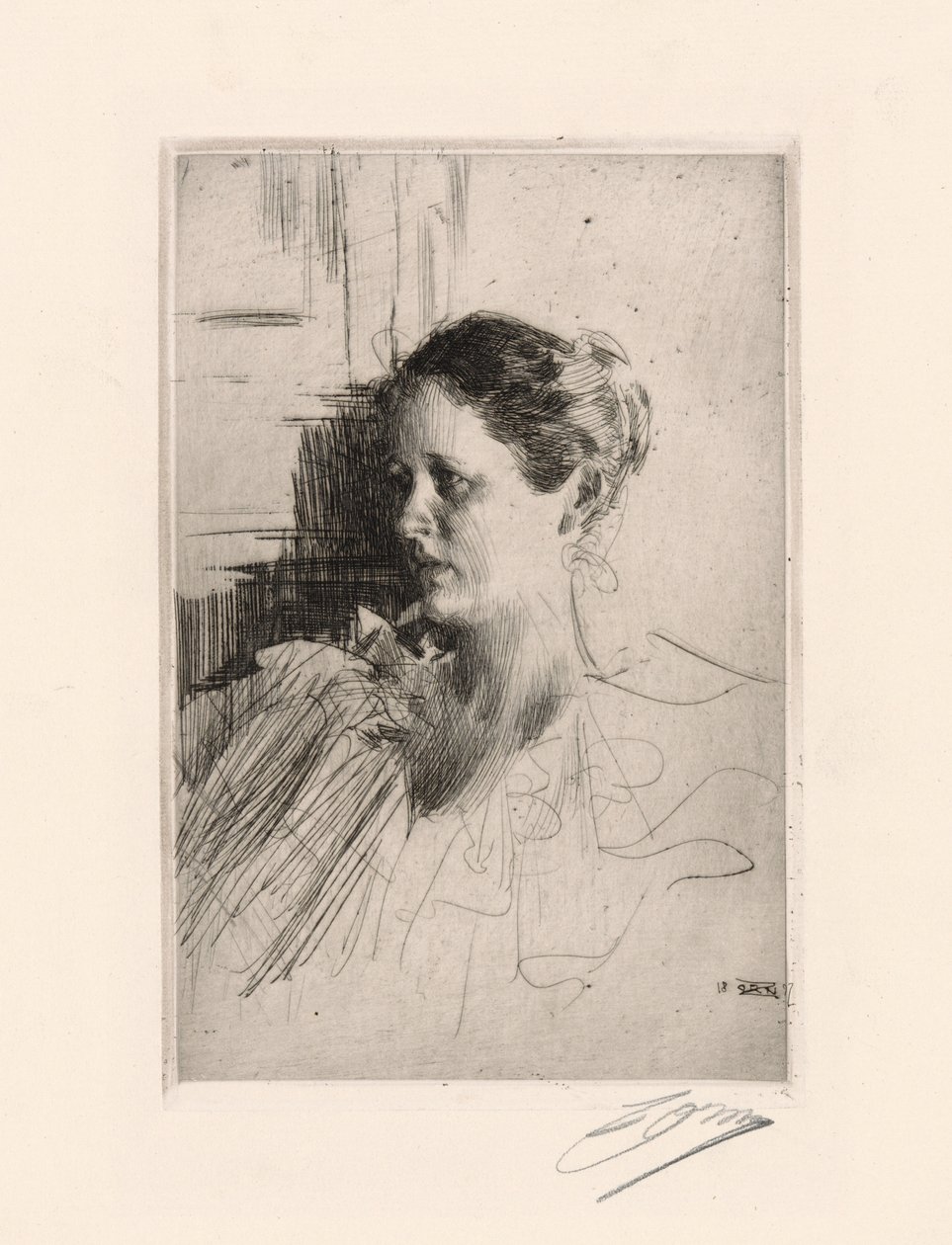 Fru Nagel av Anders Leonard Zorn