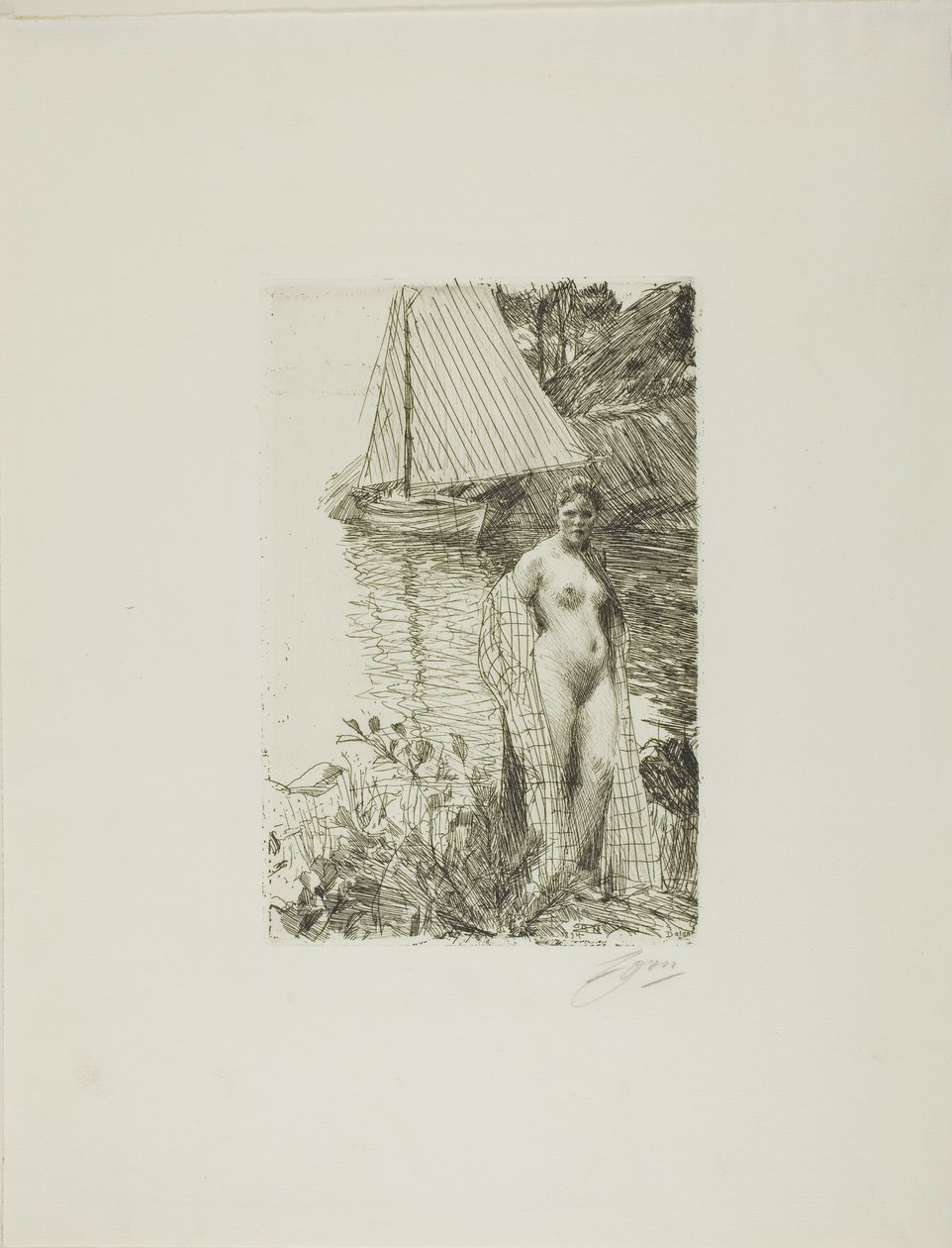 Min modell och min båt av Anders Leonard Zorn