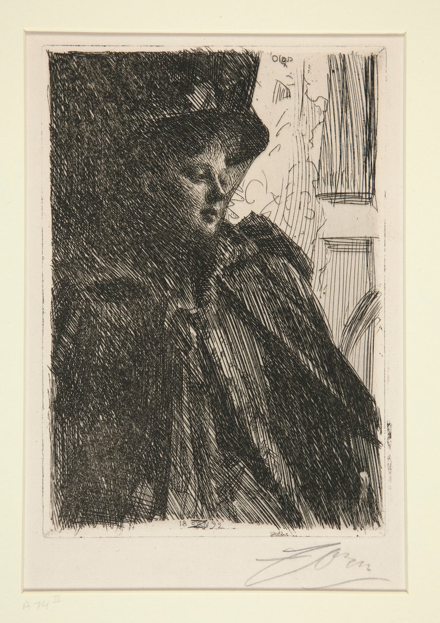 Olga Bratt av Anders Leonard Zorn