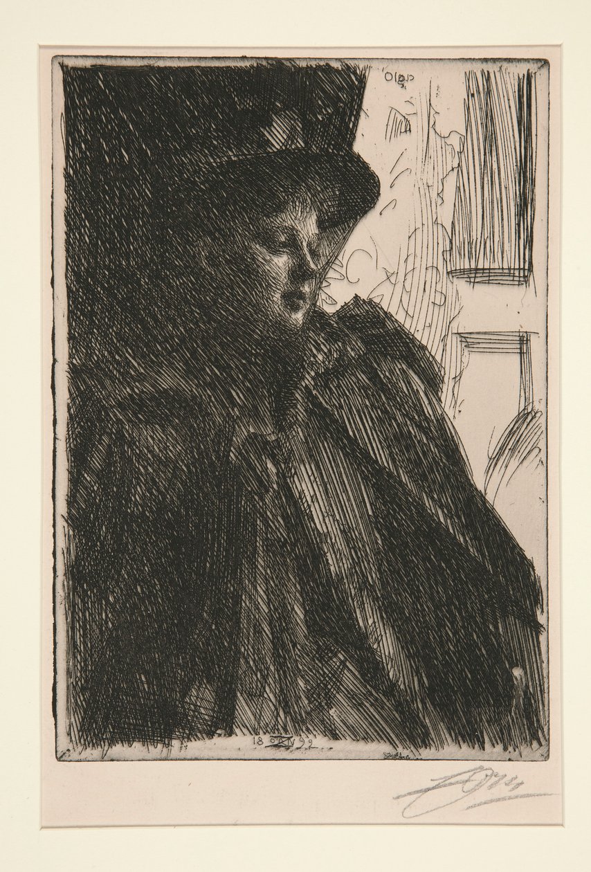 Olga Bratt av Anders Leonard Zorn