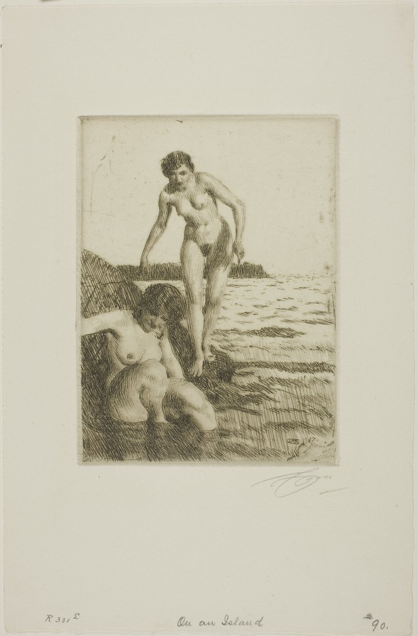 On Hemsö Island av Anders Leonard Zorn