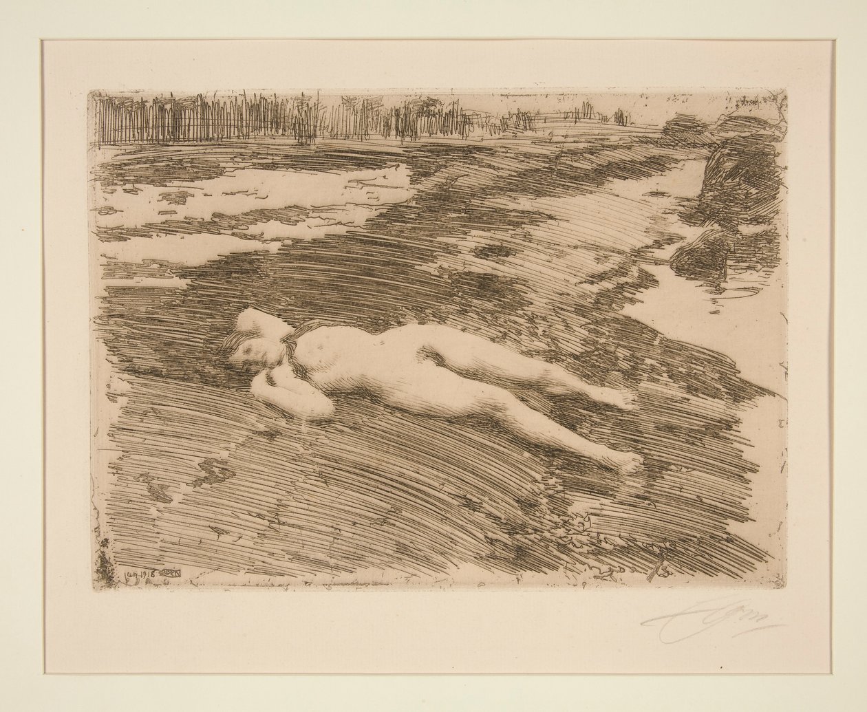 På sanden av Anders Leonard Zorn