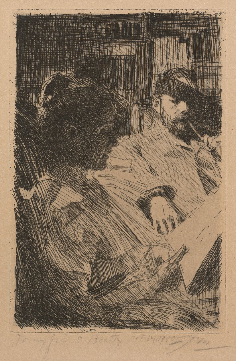 Läsning (La Lecture) av Anders Leonard Zorn