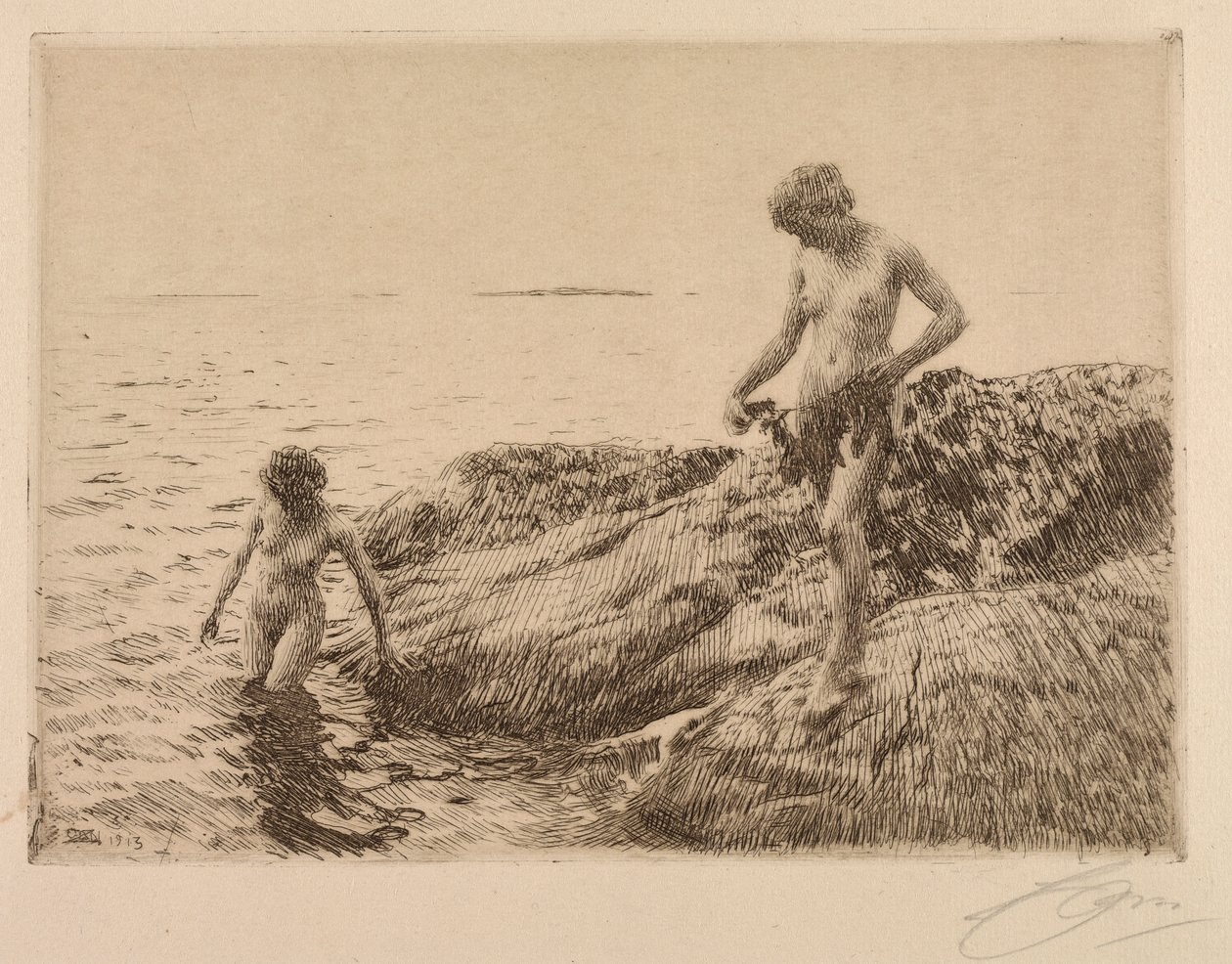 Seaward Skerries av Anders Leonard Zorn