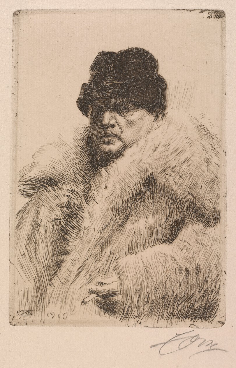 Självporträtt av Anders Leonard Zorn