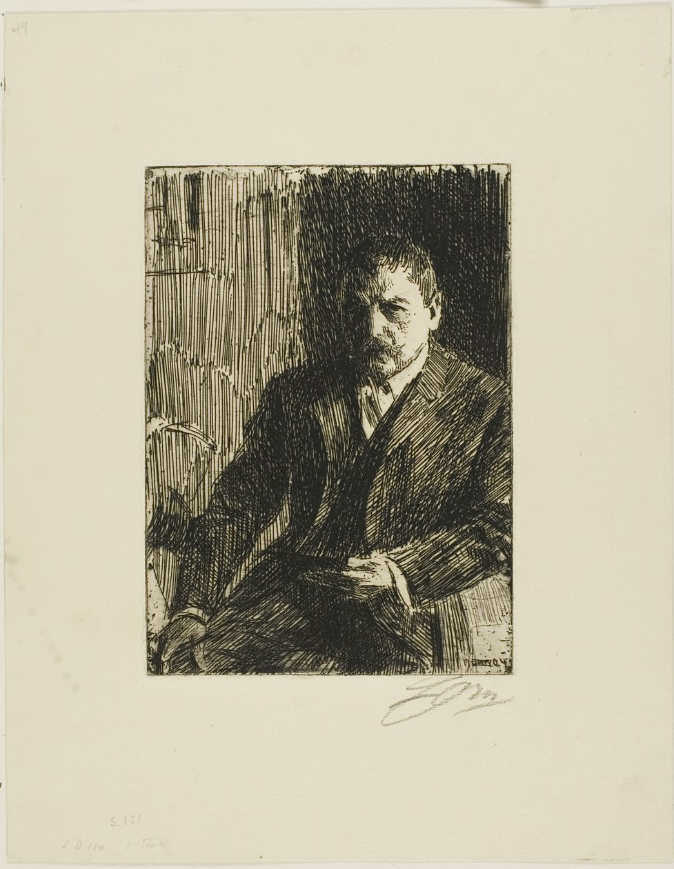 Självporträtt 1904 I av Anders Leonard Zorn
