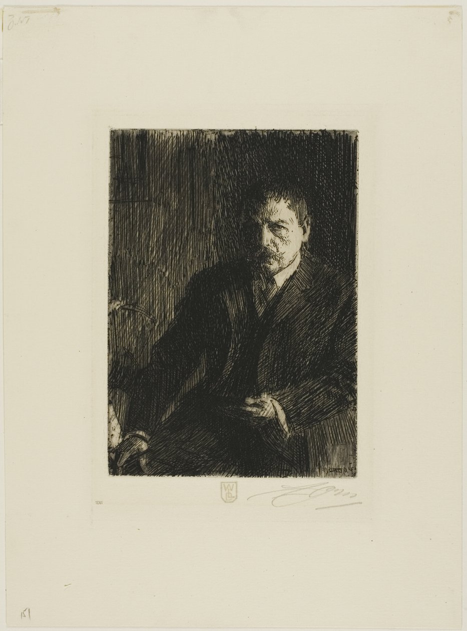 Självporträtt 1904 I av Anders Leonard Zorn
