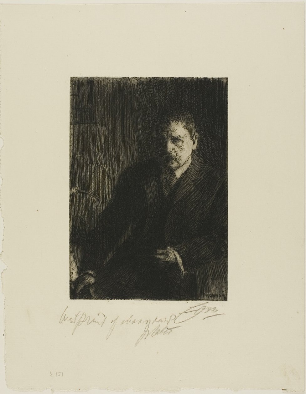 Självporträtt 1904 I av Anders Leonard Zorn