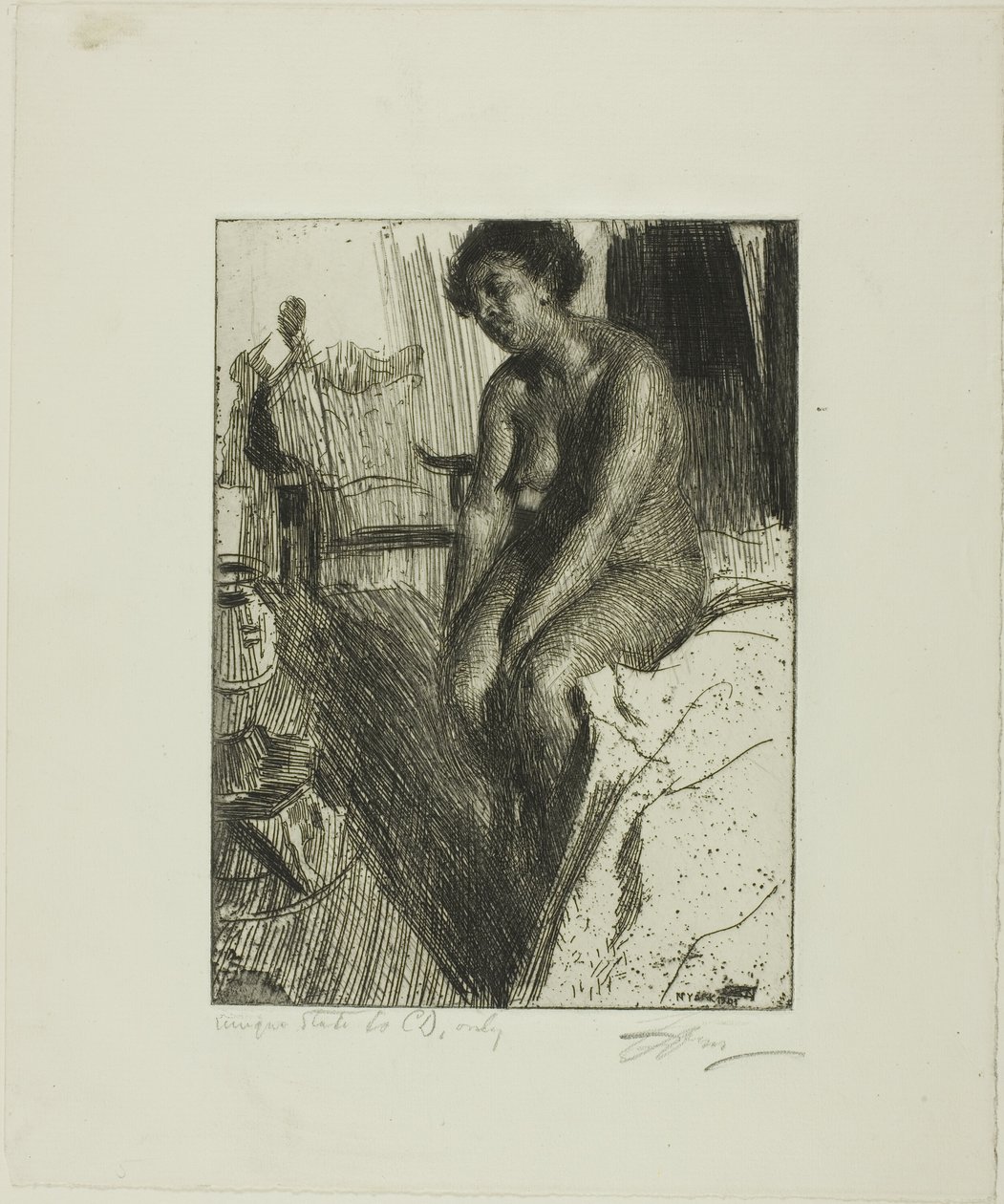 Sitter svart av Anders Leonard Zorn