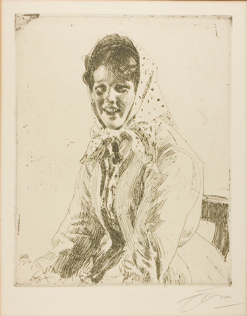 En Skeri Girl av Anders Leonard Zorn