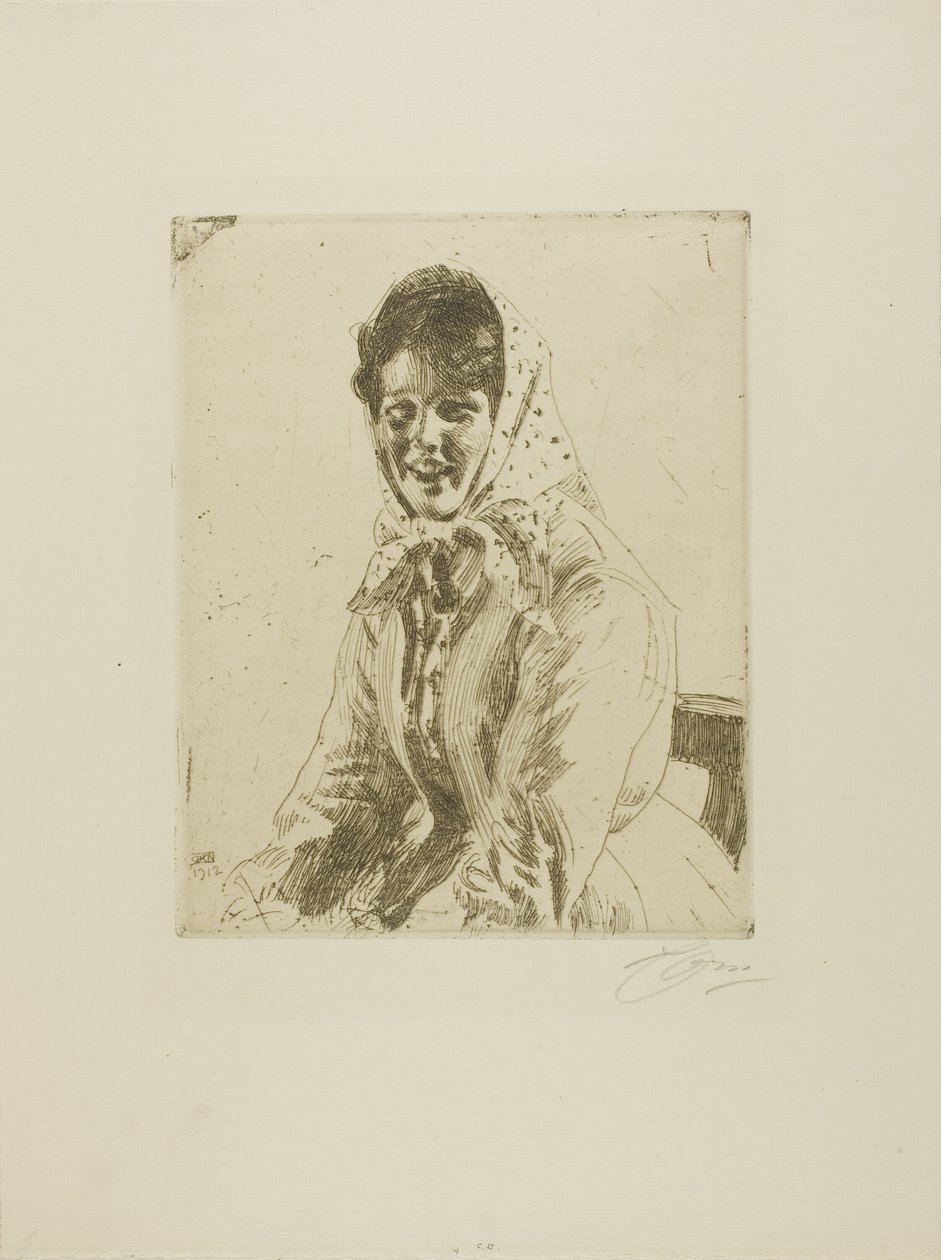 En Skeri Girl av Anders Leonard Zorn