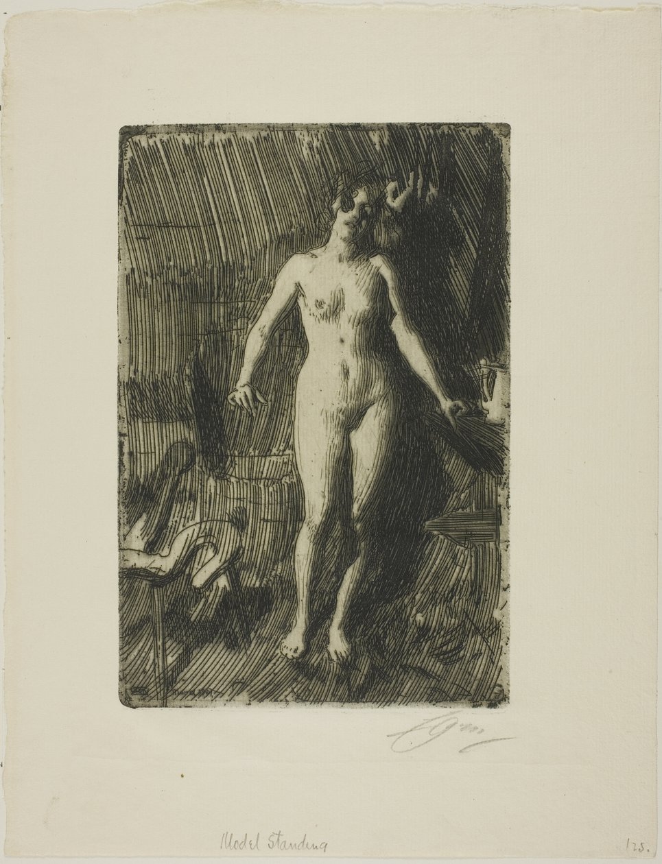 Stående modell av Anders Leonard Zorn