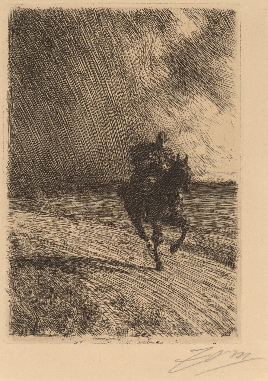 Storm av Anders Leonard Zorn