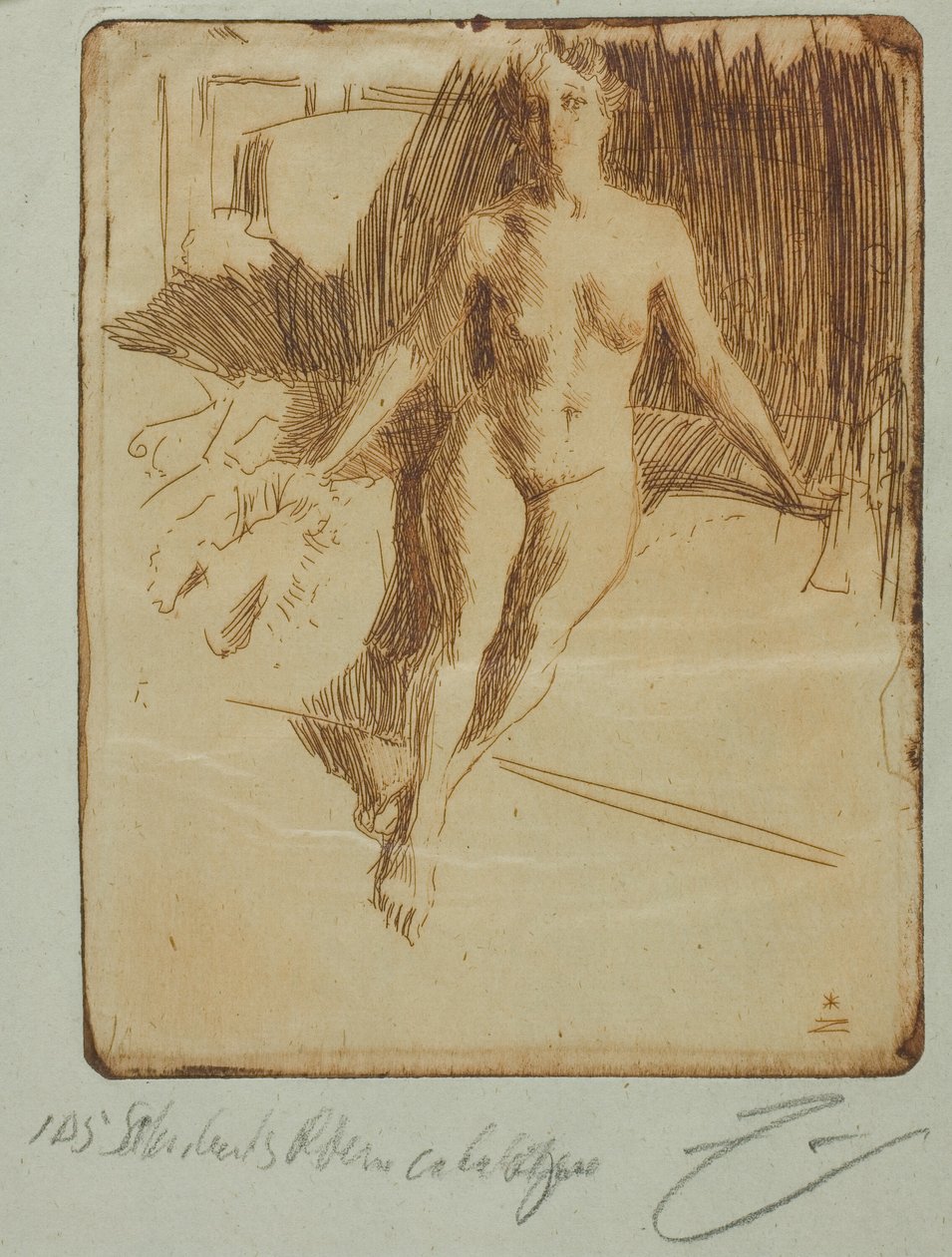 Studie från Model av Anders Leonard Zorn