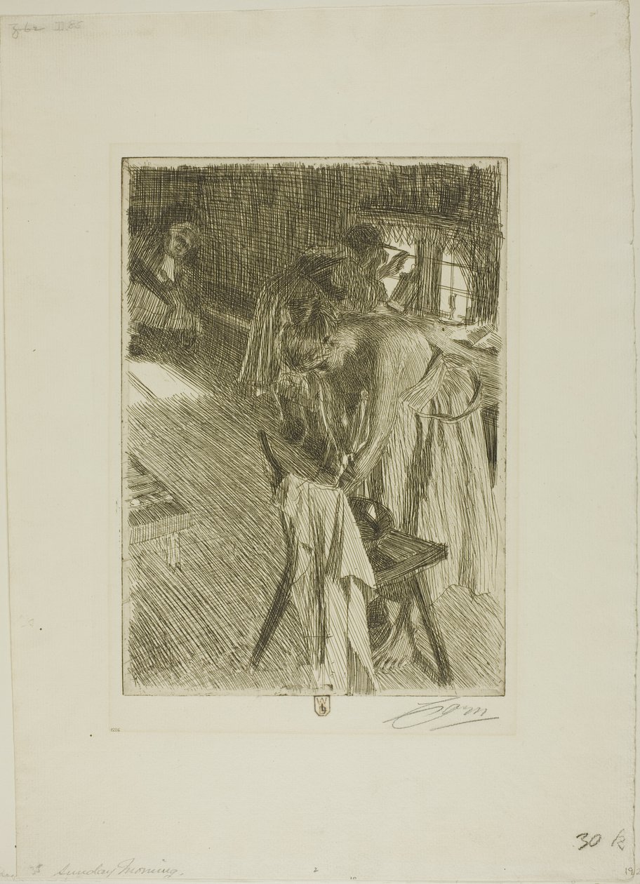 Söndag morgon av Anders Leonard Zorn