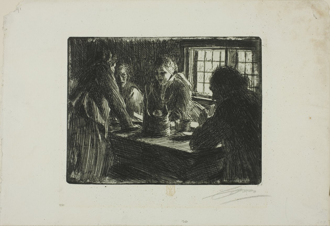 Brudens hembiträde av Anders Zorn