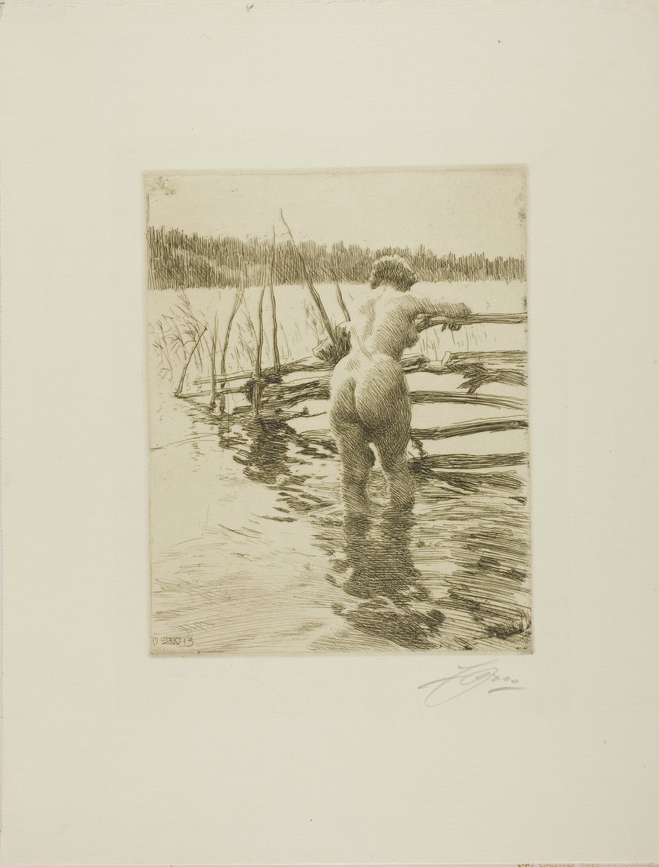 Staketet av Anders Leonard Zorn