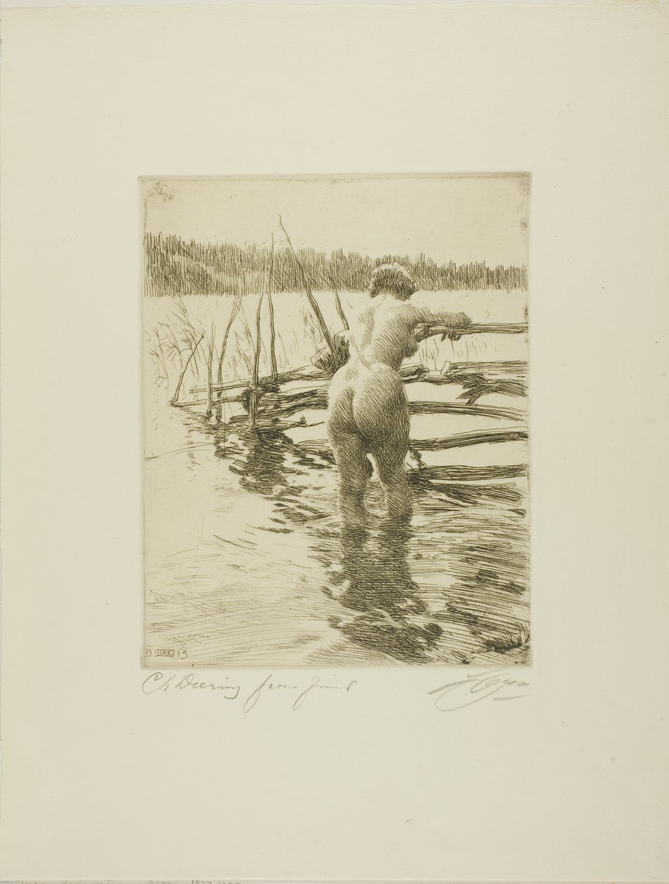 Staketet av Anders Leonard Zorn