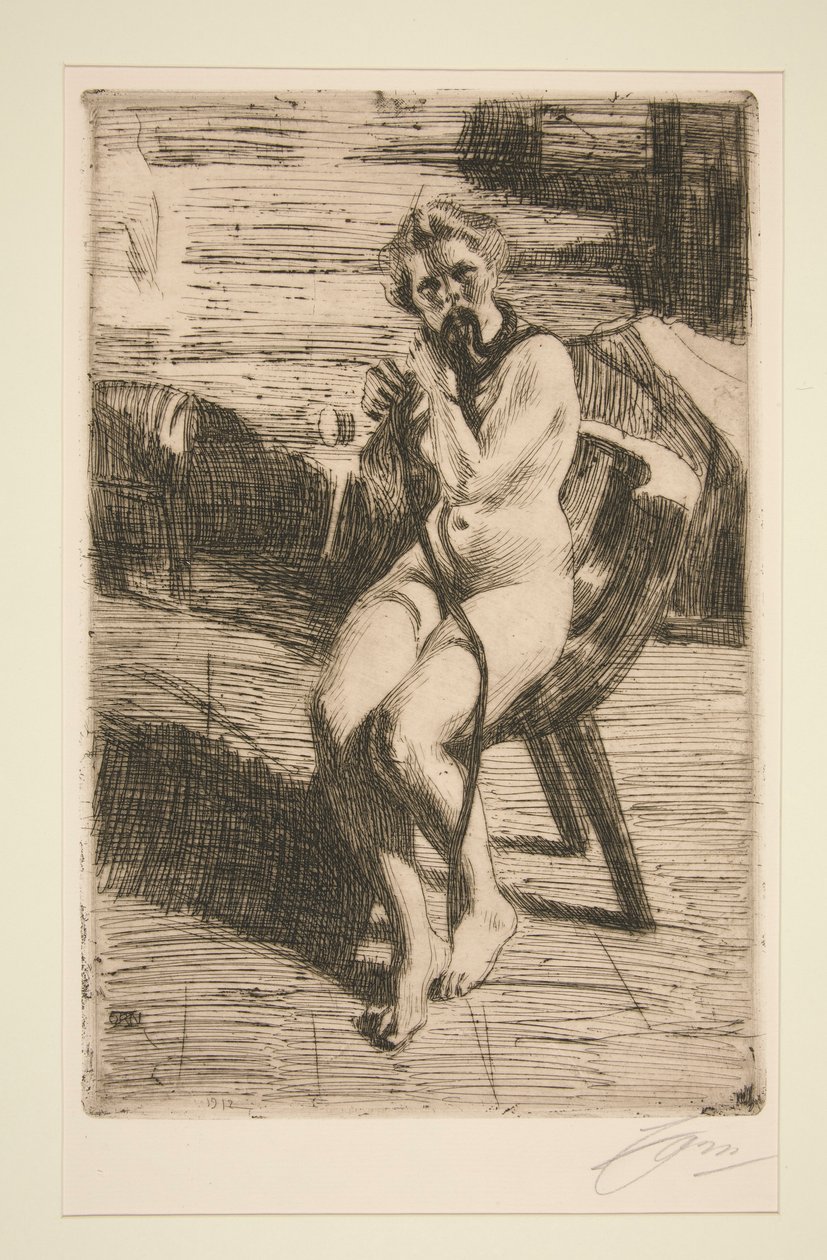 Hårbandet, 1912 av Anders Leonard Zorn