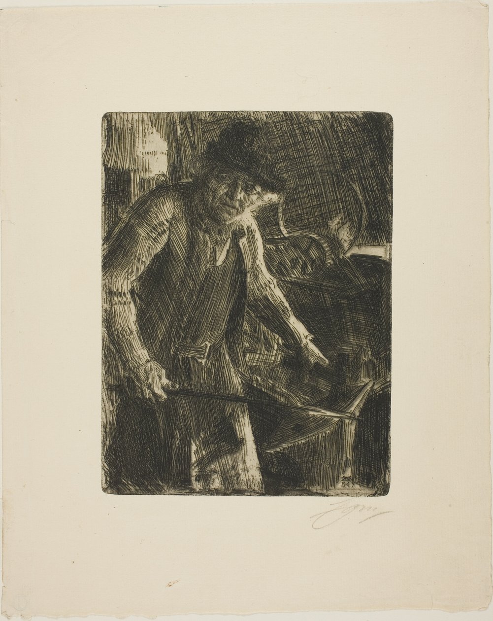 Mästaren-Smeden av Anders Leonard Zorn
