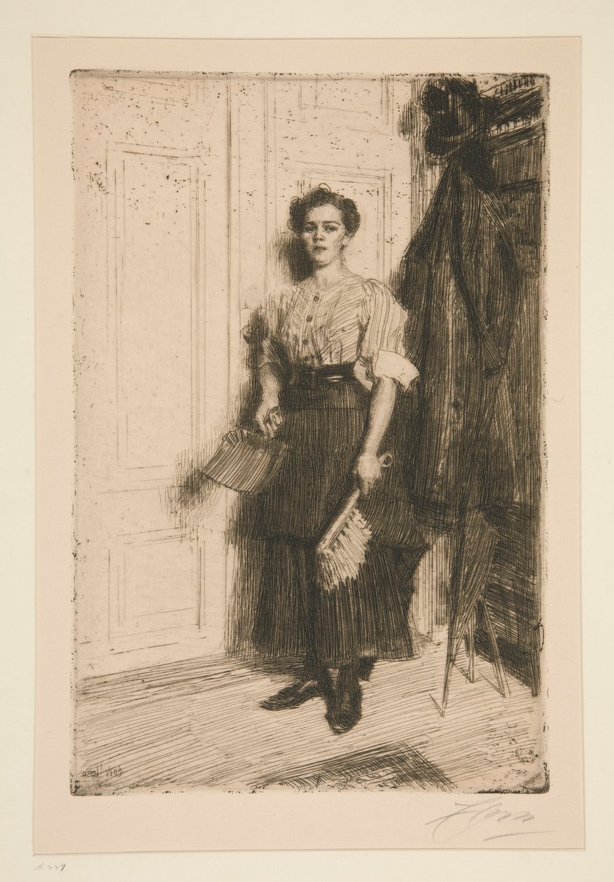 Den nya hembiträdet av Anders Leonard Zorn