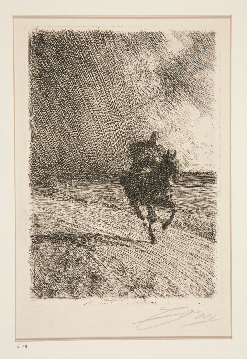 Stormen av Anders Leonard Zorn