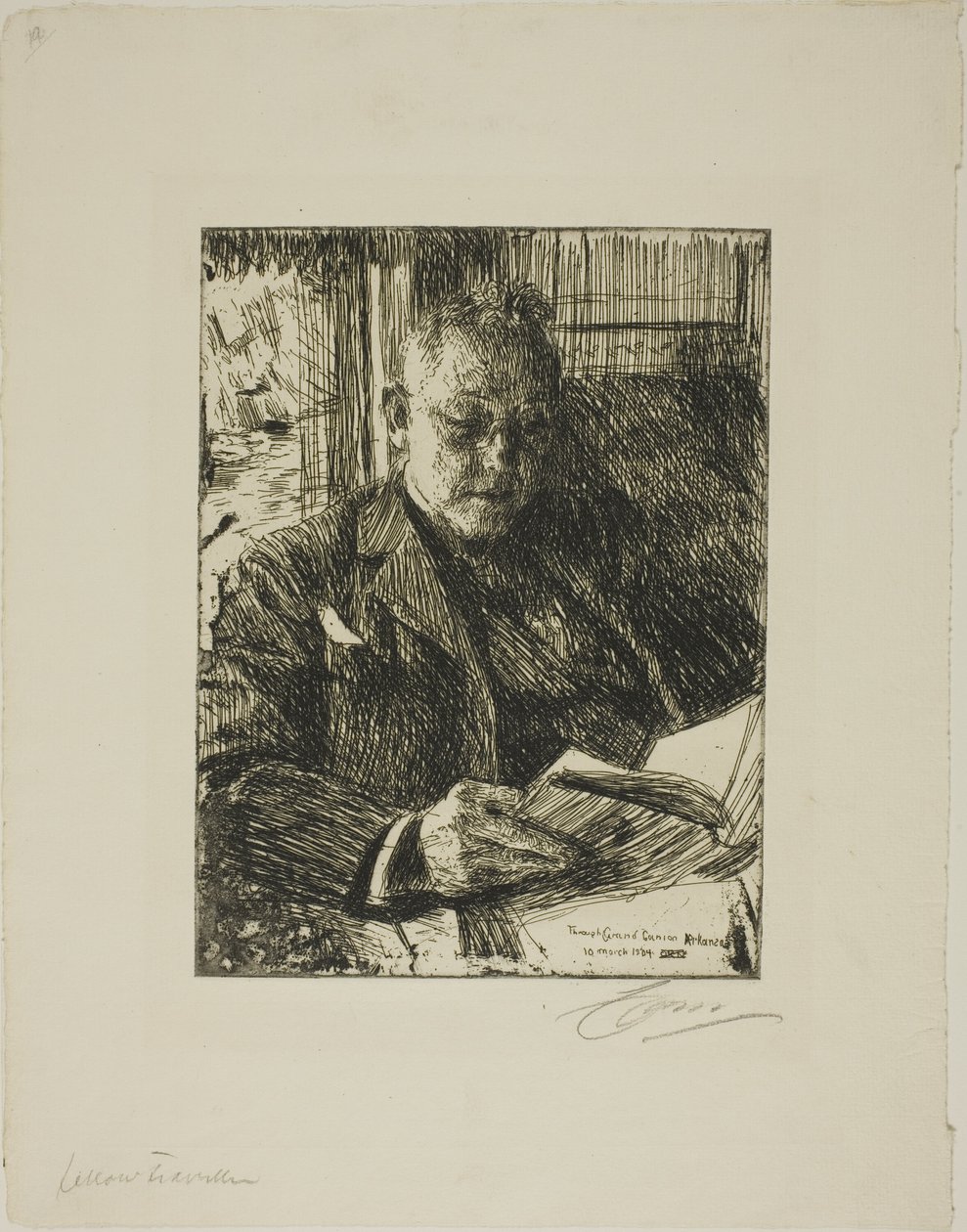 Traveling Companion (Mr. Ch. Deering) av Anders Leonard Zorn