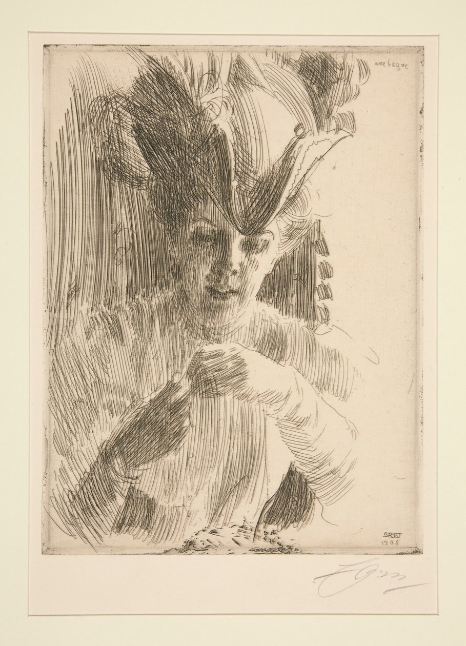 En ring (Mrs Wentzel Hagelslam) av Anders Leonard Zorn