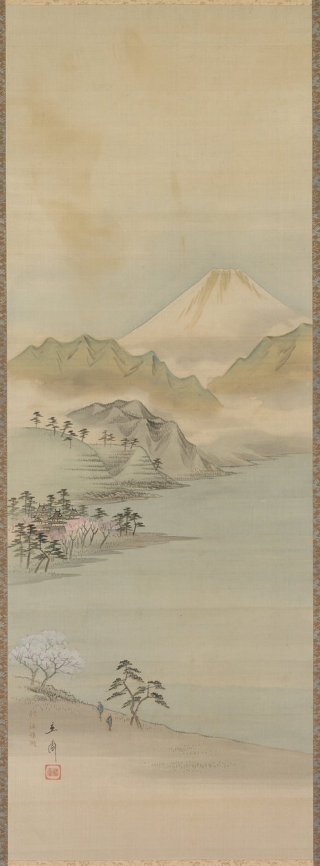 Lake Suwa, 1800-talet. av Ando Hiroshige