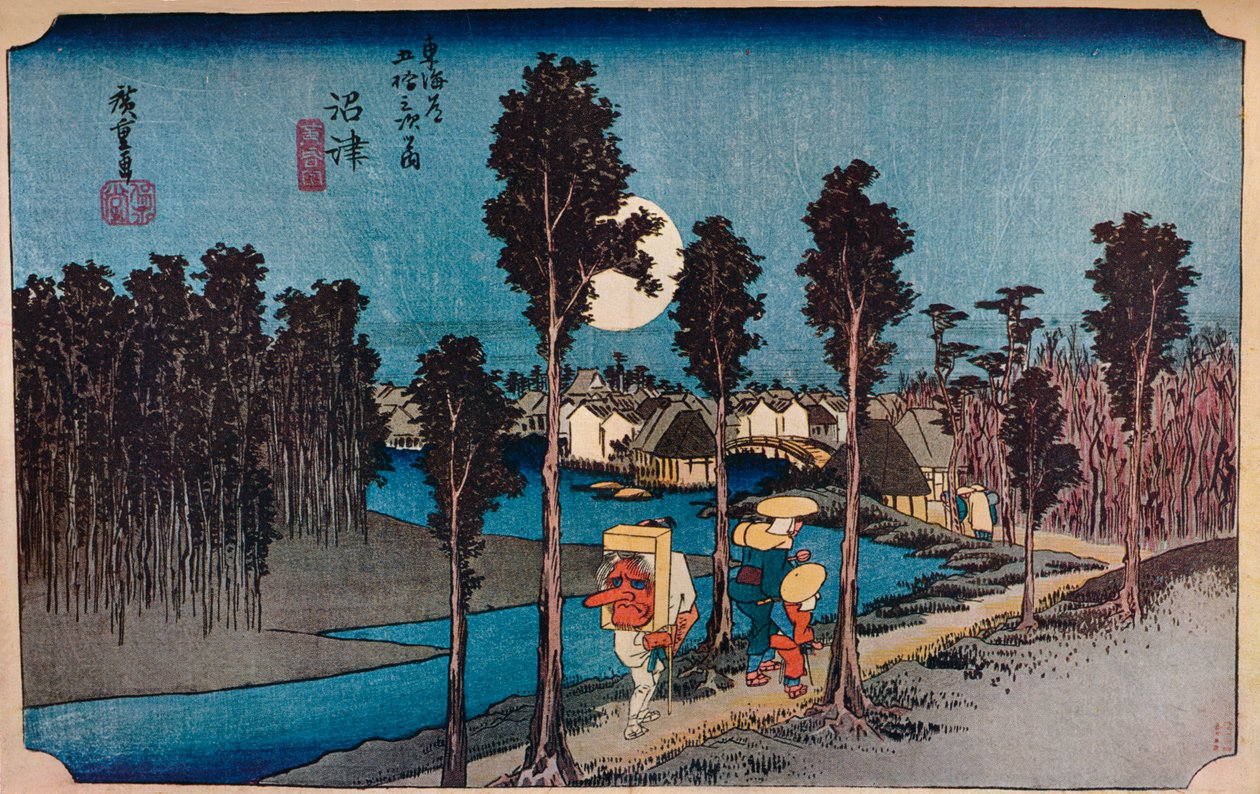 Numazu, Hikure, Yellow Dusk, 1831-1834, 1930. av Ando Hiroshige