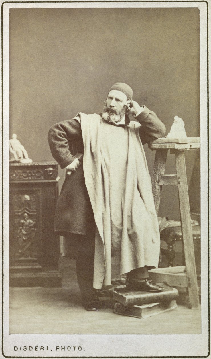 Jean-Baptiste Carpeaux (1827-75) av Andre Adolphe Eugene Disderi