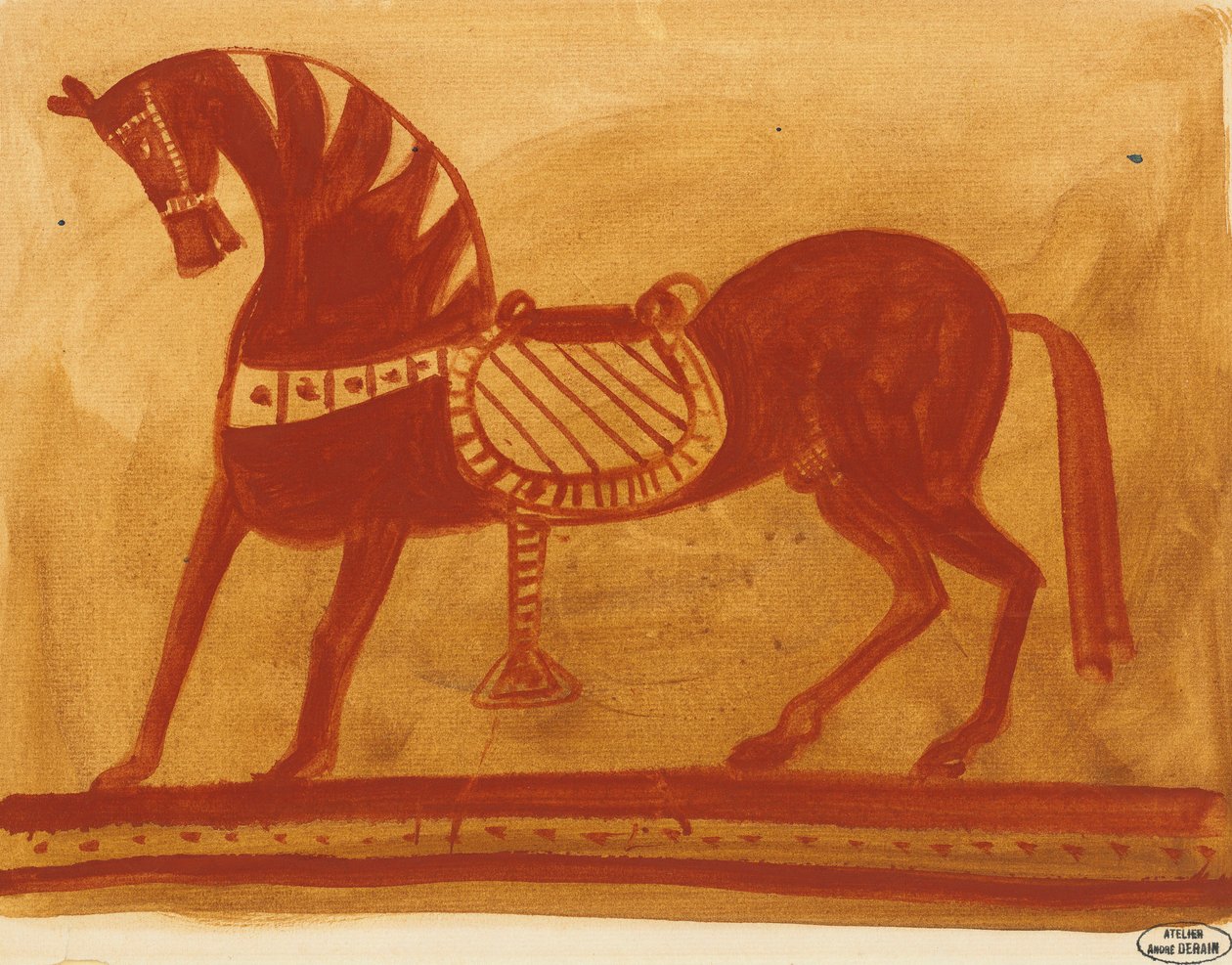 Etruskisk häst av Andre Derain