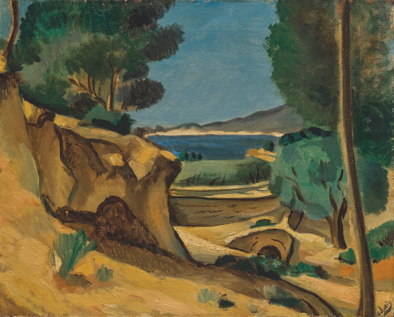 Landskap runt La Ciotat av Andre Derain
