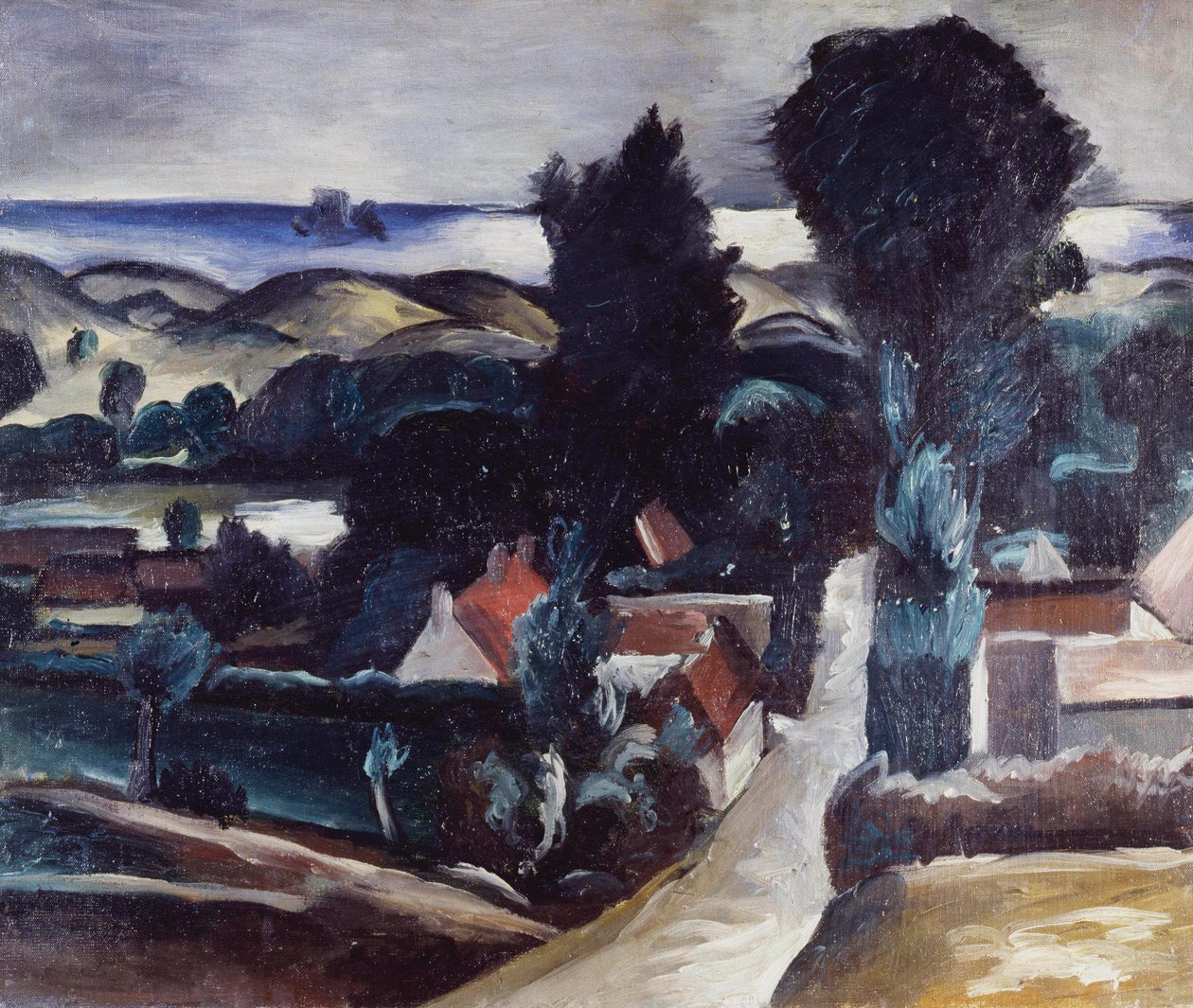 Landskap i Camiers (Pas-de-Calais) av Andre Derain