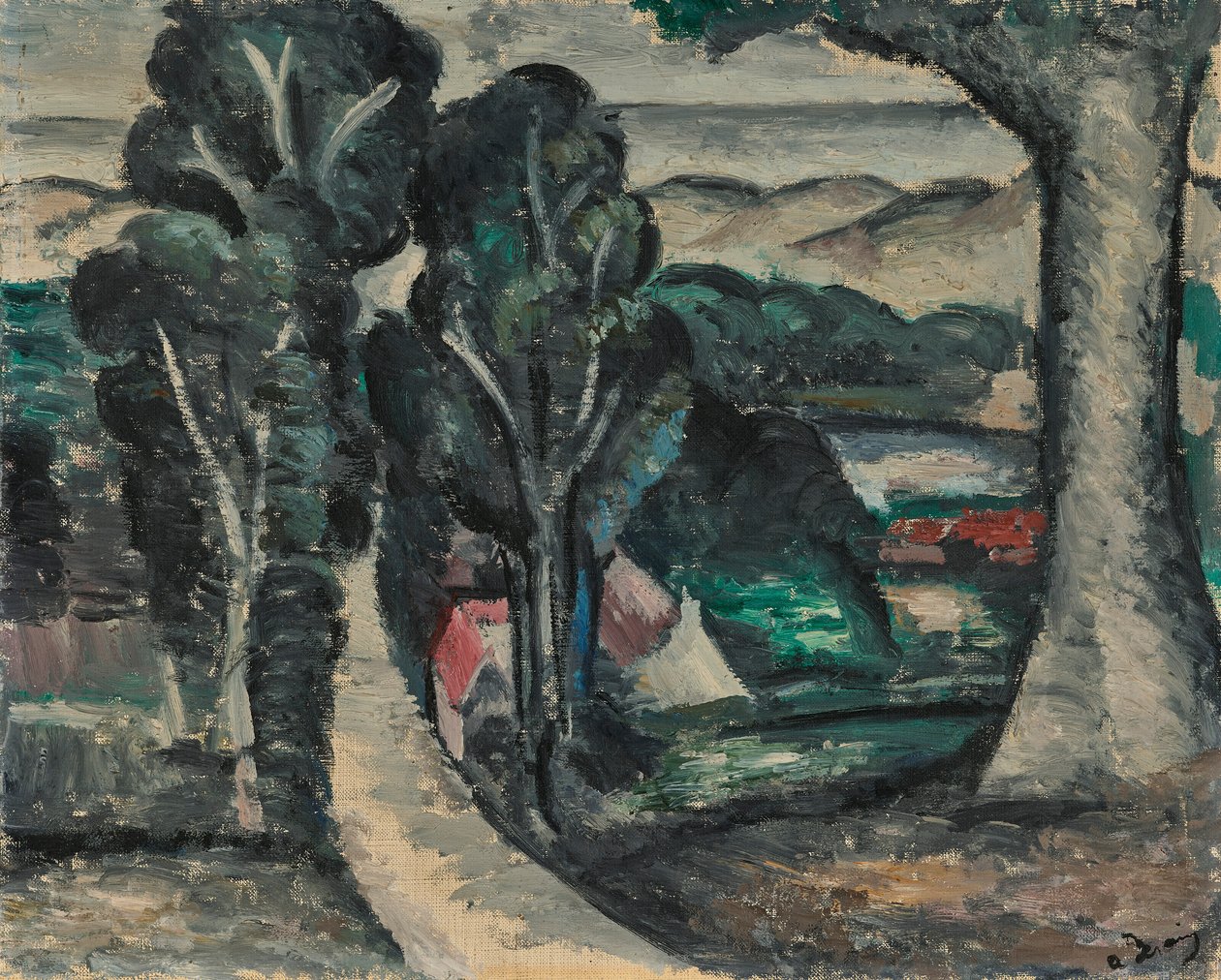 Landskap i Camiers (Pas-de-Calais) av Andre Derain