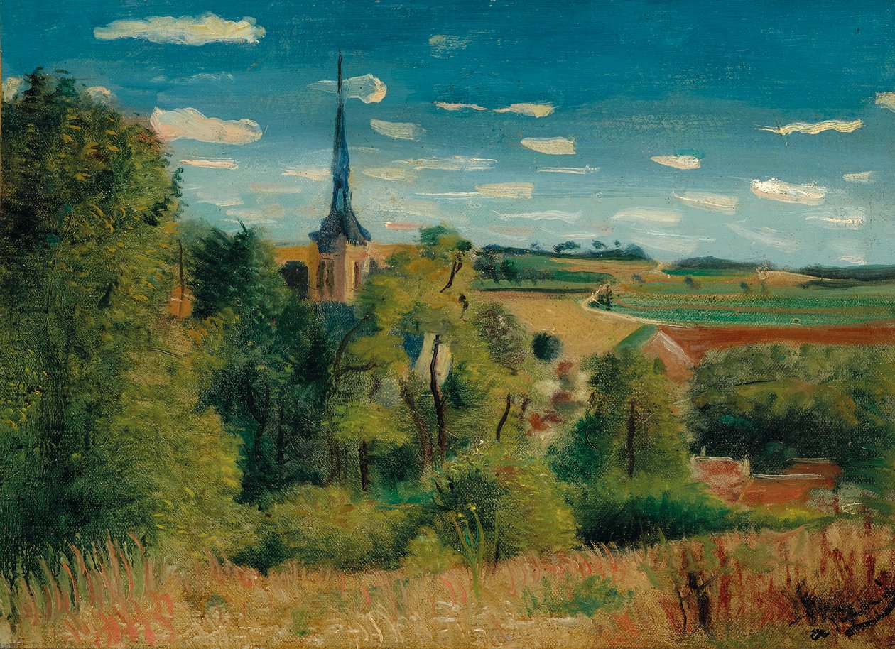 Utsikt över Donnemarie-en-Montois av Andre Derain