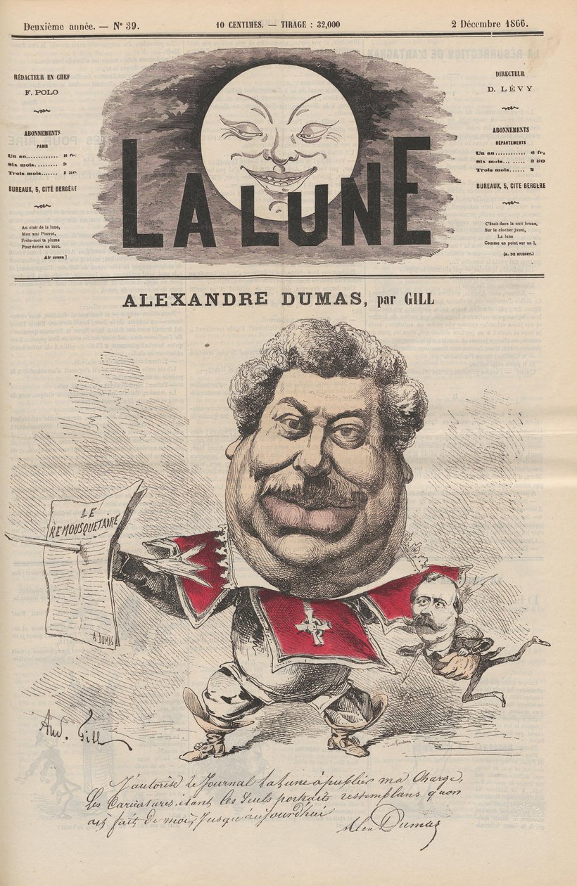 Gill - Dumas Père av Andre Gill
