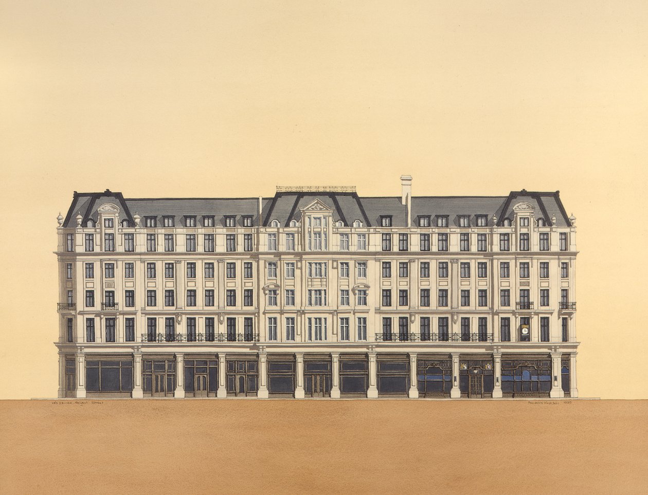 118-124 Regent Street, London av Andras Kaldor