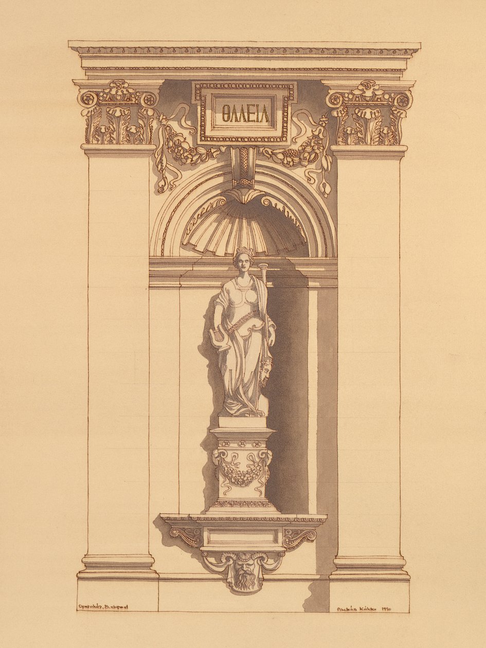 Budapest Opera, Ungern (detalj) av Andras Kaldor