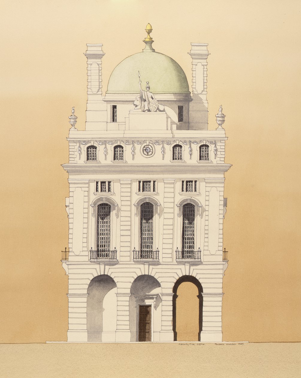 County Fire Office, Picadilly, London av Andras Kaldor