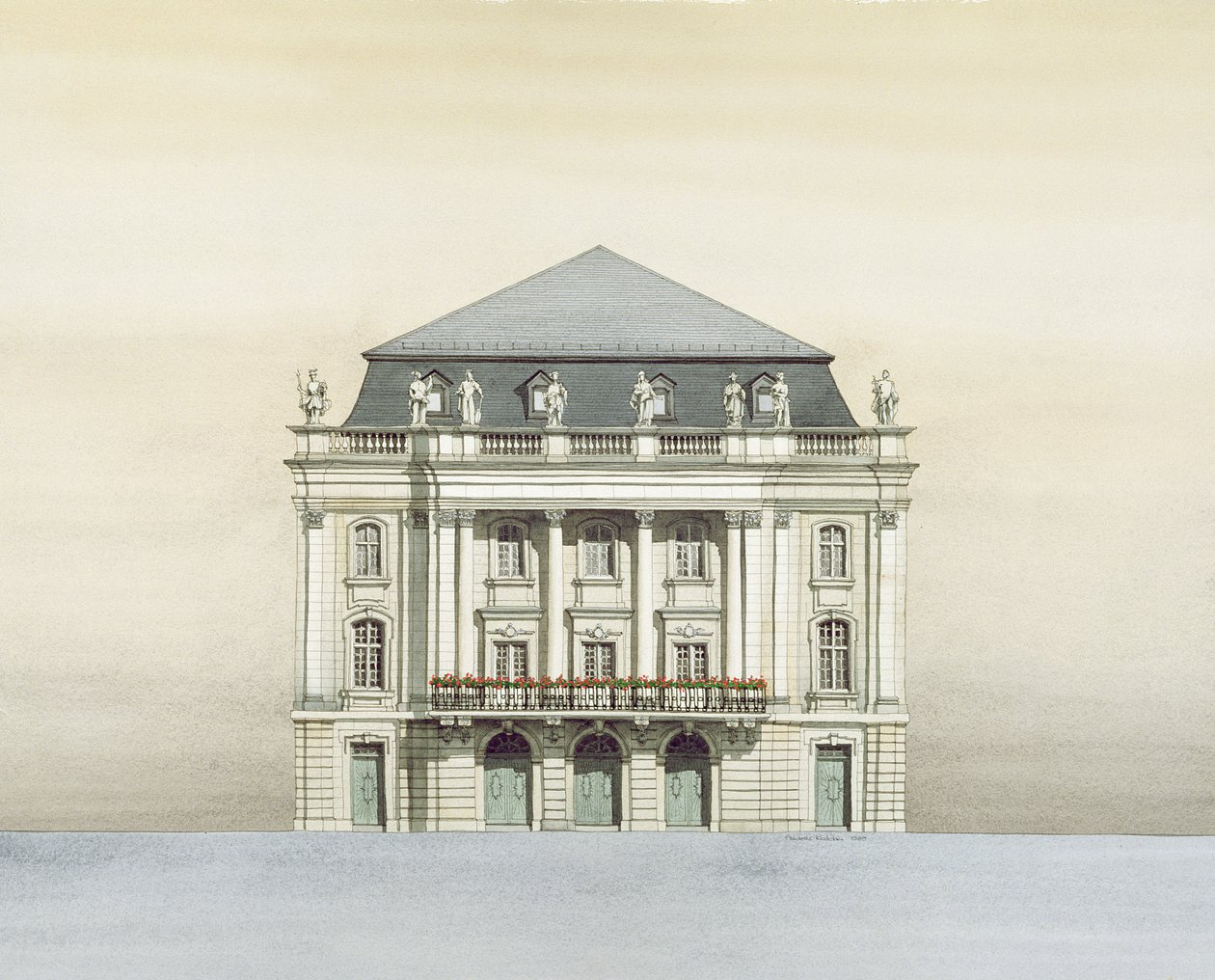 Margravial Opera House, Bayreuth, Tyskland av Andras Kaldor