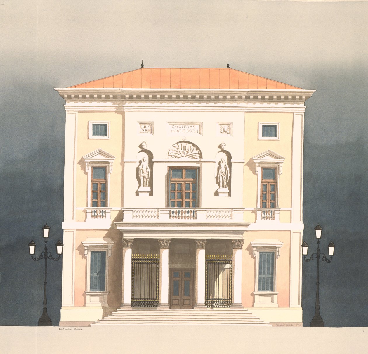 Teater La Fenice, Venedig, Italien av Andras Kaldor