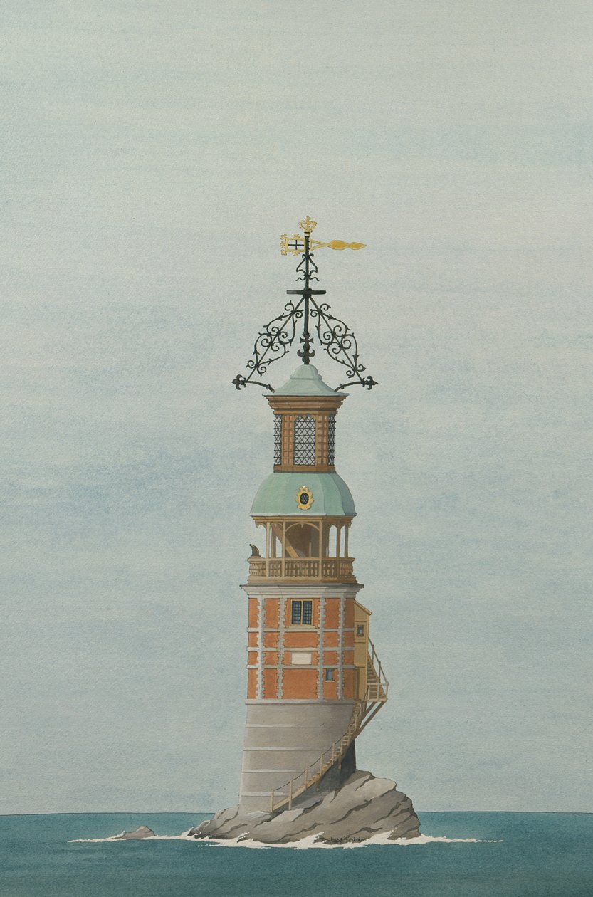 Den första Eddystone-fyren, Plymouth, Devon av Andras Kaldor