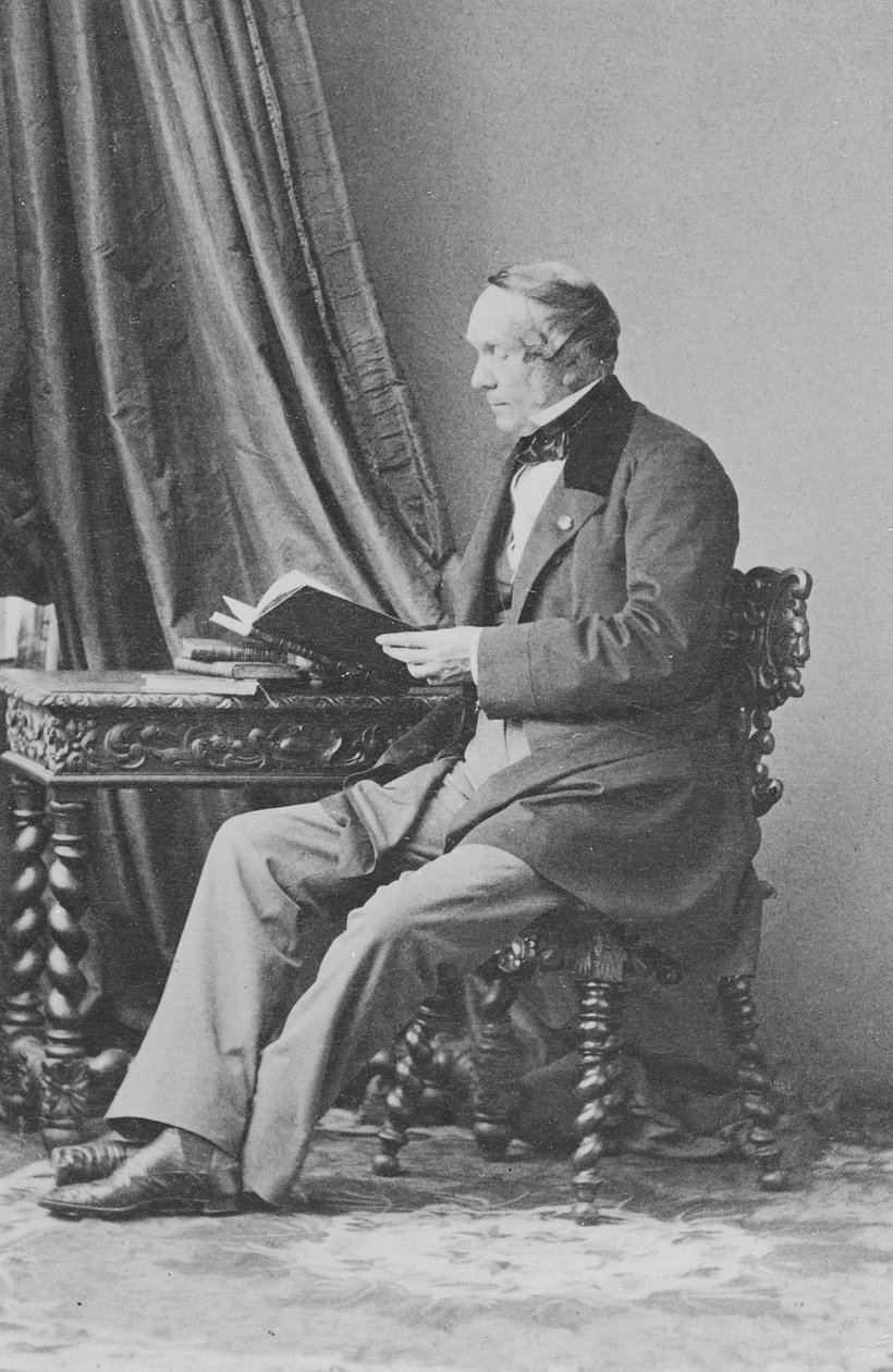 Porträtt av baron Jean-Baptiste-Louis Gros av Andre Adolphe Eugene Disderi