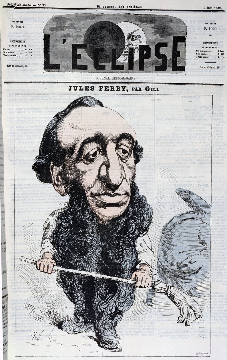 Jules Ferry (1832-93), omslagsillustration från tidningen "L