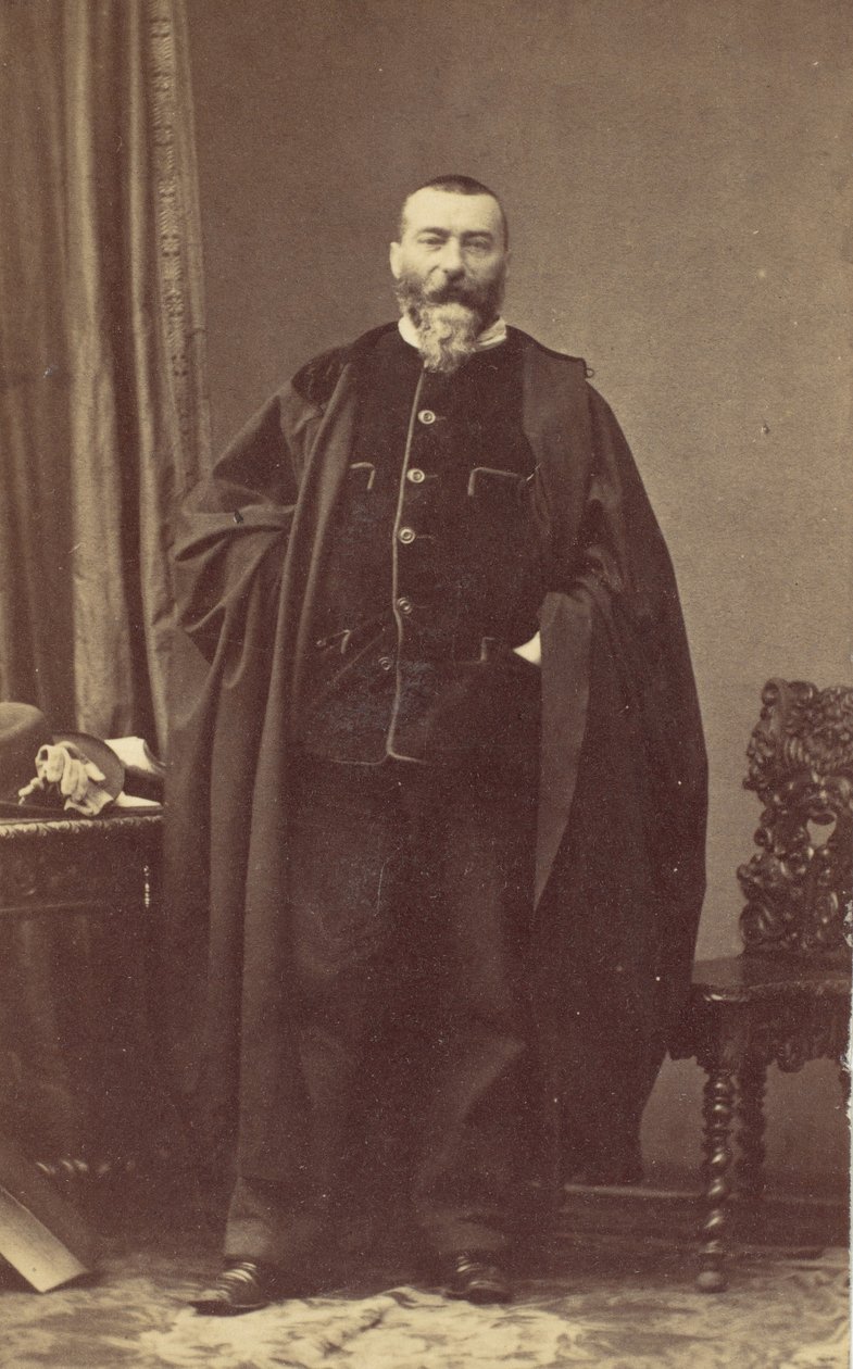 Alphonse Karr, 1850-talet. av Andre Adolphe Eugene Disderi