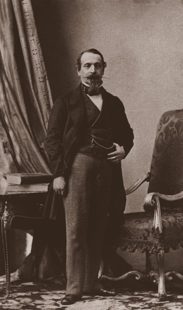 Kejsar Napoléon III, ca 1860 av Andre Adolphe Eugene Disderi
